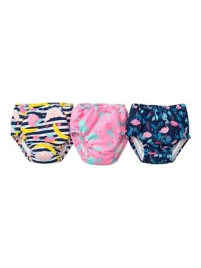 Reusable Baby Swim Diapers 6-12M + FREE Pampers Splashers Small